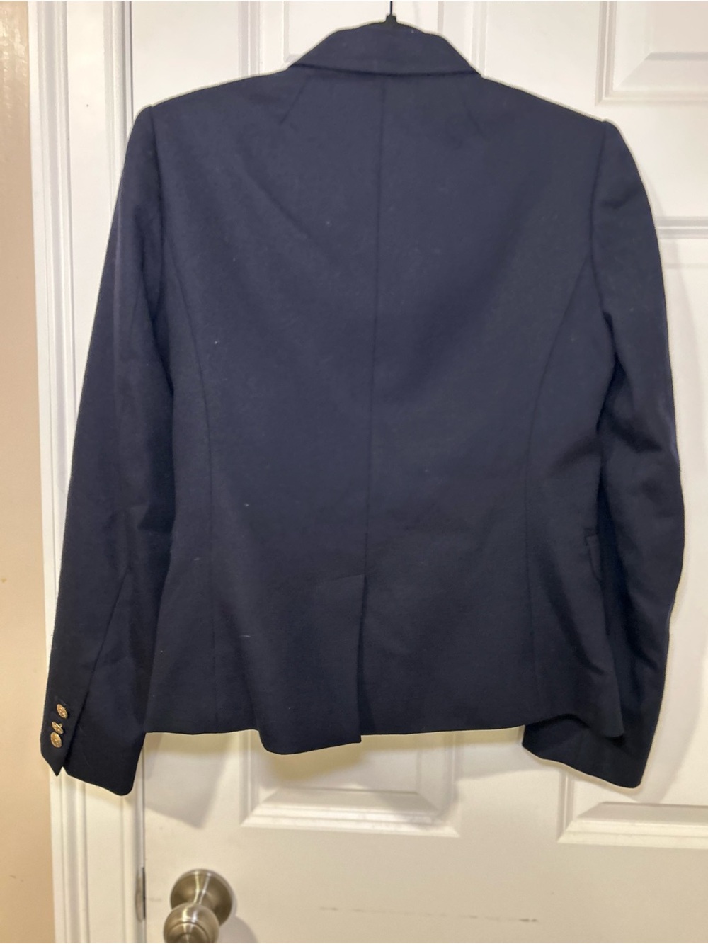 J Crew School Boy Women’s Blazer 98% wool Size 2 navy blue - Picture 3 of 10